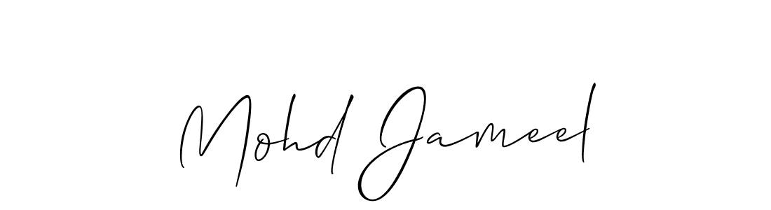 Mohd Jameel stylish signature style. Best Handwritten Sign (Allison_Script) for my name. Handwritten Signature Collection Ideas for my name Mohd Jameel. Mohd Jameel signature style 2 images and pictures png