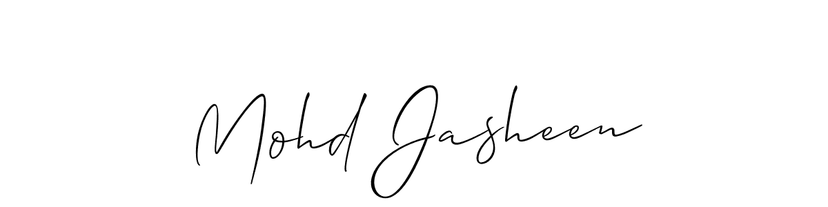 Make a beautiful signature design for name Mohd Jasheen. With this signature (Allison_Script) style, you can create a handwritten signature for free. Mohd Jasheen signature style 2 images and pictures png