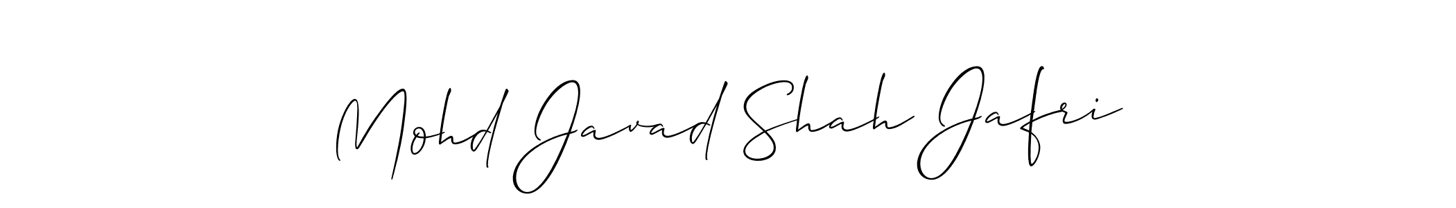 Make a beautiful signature design for name Mohd Javad Shah Jafri. With this signature (Allison_Script) style, you can create a handwritten signature for free. Mohd Javad Shah Jafri signature style 2 images and pictures png