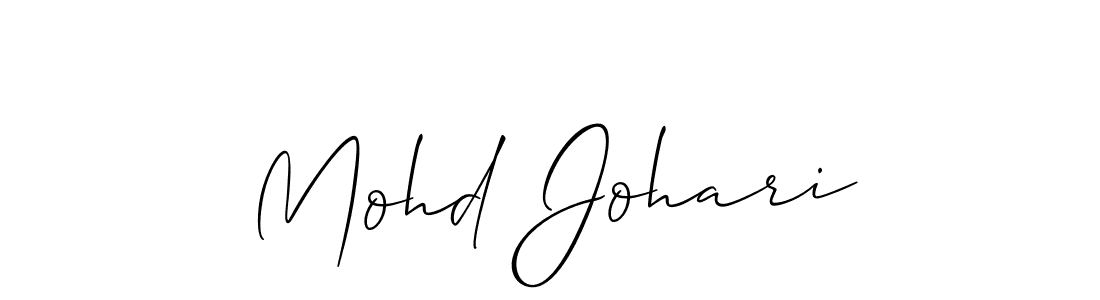 if you are searching for the best signature style for your name Mohd Johari. so please give up your signature search. here we have designed multiple signature styles  using Allison_Script. Mohd Johari signature style 2 images and pictures png