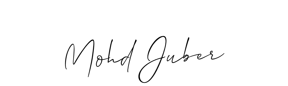 Best and Professional Signature Style for Mohd Juber. Allison_Script Best Signature Style Collection. Mohd Juber signature style 2 images and pictures png