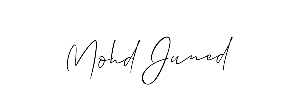 Also You can easily find your signature by using the search form. We will create Mohd Juned name handwritten signature images for you free of cost using Allison_Script sign style. Mohd Juned signature style 2 images and pictures png