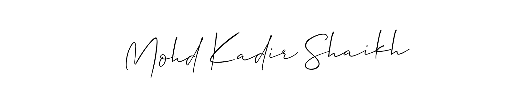 Here are the top 10 professional signature styles for the name Mohd Kadir Shaikh. These are the best autograph styles you can use for your name. Mohd Kadir Shaikh signature style 2 images and pictures png