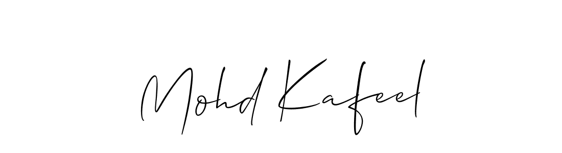 Also we have Mohd Kafeel name is the best signature style. Create professional handwritten signature collection using Allison_Script autograph style. Mohd Kafeel signature style 2 images and pictures png