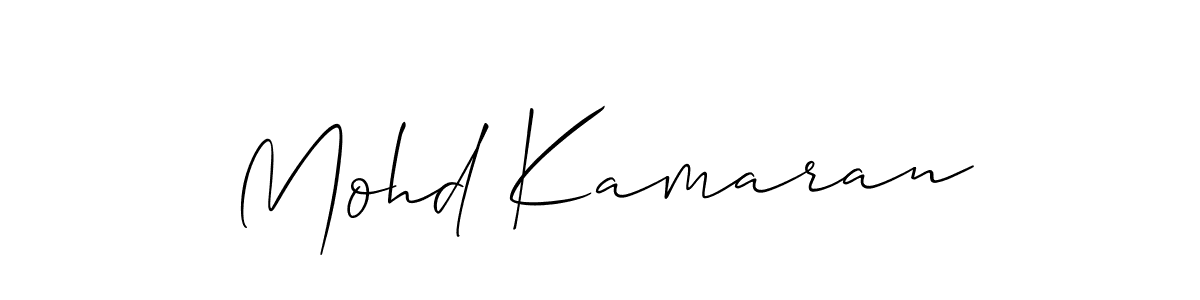 How to make Mohd Kamaran signature? Allison_Script is a professional autograph style. Create handwritten signature for Mohd Kamaran name. Mohd Kamaran signature style 2 images and pictures png