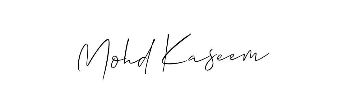 Make a short Mohd Kaseem signature style. Manage your documents anywhere anytime using Allison_Script. Create and add eSignatures, submit forms, share and send files easily. Mohd Kaseem signature style 2 images and pictures png