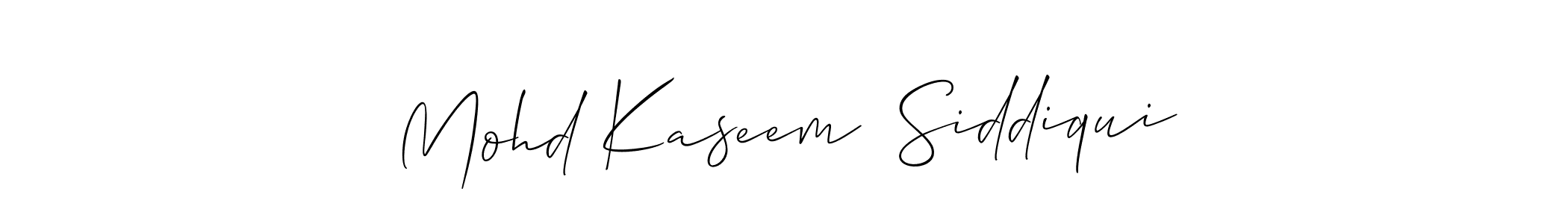 This is the best signature style for the Mohd Kaseem  Siddiqui name. Also you like these signature font (Allison_Script). Mix name signature. Mohd Kaseem  Siddiqui signature style 2 images and pictures png