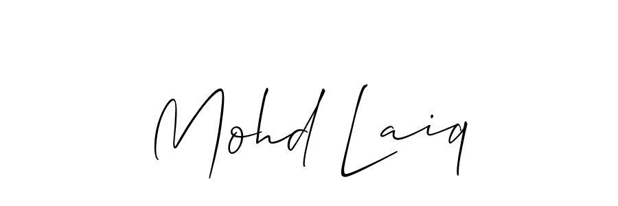 You can use this online signature creator to create a handwritten signature for the name Mohd Laiq. This is the best online autograph maker. Mohd Laiq signature style 2 images and pictures png