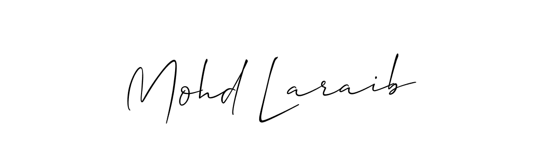 Mohd Laraib stylish signature style. Best Handwritten Sign (Allison_Script) for my name. Handwritten Signature Collection Ideas for my name Mohd Laraib. Mohd Laraib signature style 2 images and pictures png