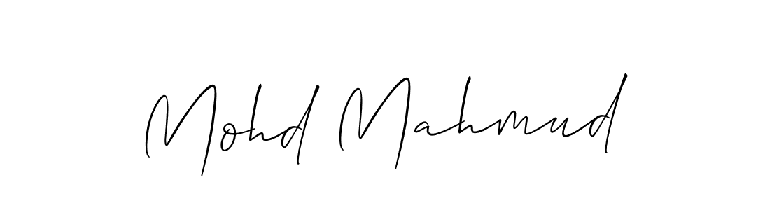 How to make Mohd Mahmud name signature. Use Allison_Script style for creating short signs online. This is the latest handwritten sign. Mohd Mahmud signature style 2 images and pictures png