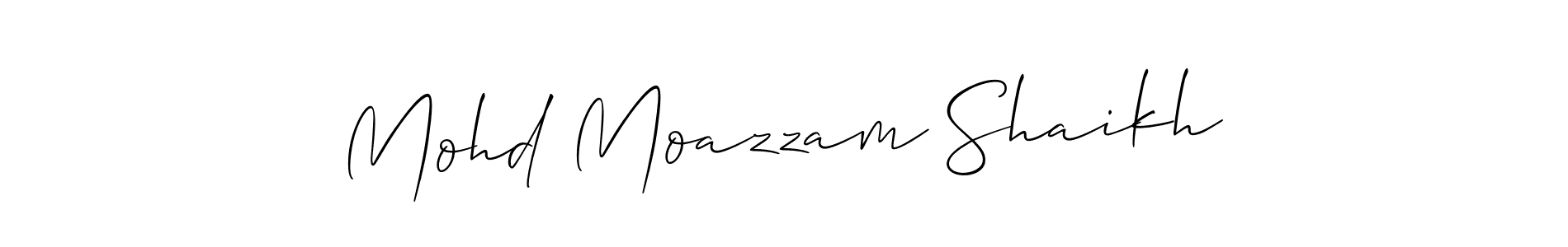 Make a beautiful signature design for name Mohd Moazzam Shaikh. Use this online signature maker to create a handwritten signature for free. Mohd Moazzam Shaikh signature style 2 images and pictures png