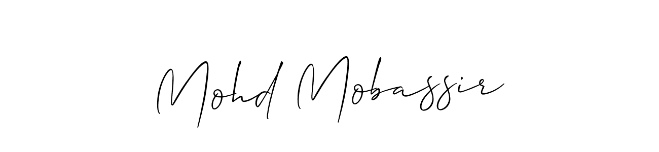 The best way (Allison_Script) to make a short signature is to pick only two or three words in your name. The name Mohd Mobassir include a total of six letters. For converting this name. Mohd Mobassir signature style 2 images and pictures png