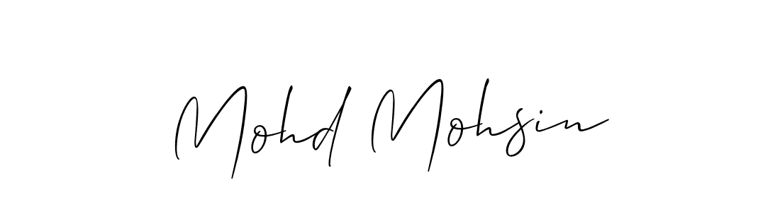 How to make Mohd Mohsin signature? Allison_Script is a professional autograph style. Create handwritten signature for Mohd Mohsin name. Mohd Mohsin signature style 2 images and pictures png