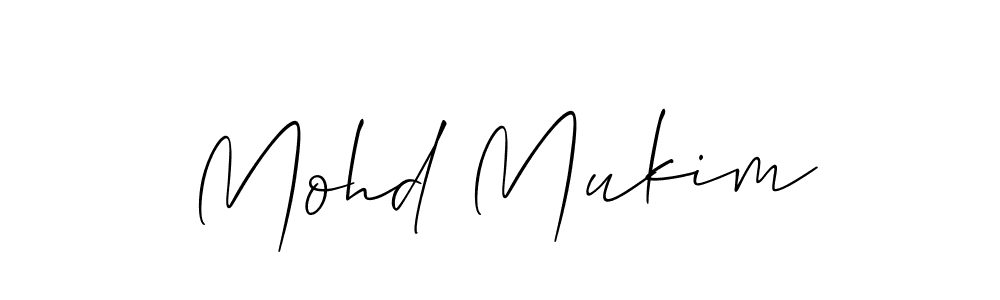 It looks lik you need a new signature style for name Mohd Mukim. Design unique handwritten (Allison_Script) signature with our free signature maker in just a few clicks. Mohd Mukim signature style 2 images and pictures png