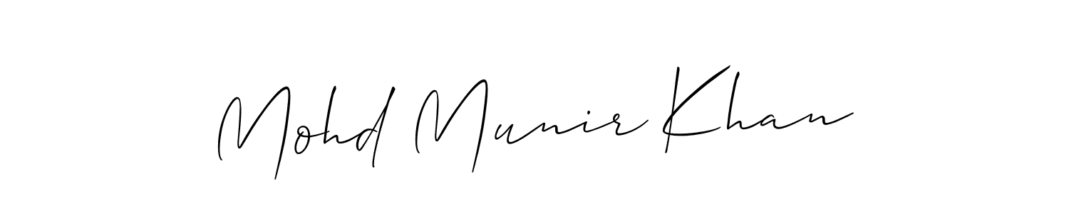 Make a beautiful signature design for name Mohd Munir Khan. Use this online signature maker to create a handwritten signature for free. Mohd Munir Khan signature style 2 images and pictures png