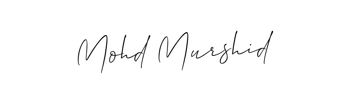 You should practise on your own different ways (Allison_Script) to write your name (Mohd Murshid) in signature. don't let someone else do it for you. Mohd Murshid signature style 2 images and pictures png