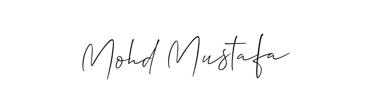 Mohd Mustafa stylish signature style. Best Handwritten Sign (Allison_Script) for my name. Handwritten Signature Collection Ideas for my name Mohd Mustafa. Mohd Mustafa signature style 2 images and pictures png