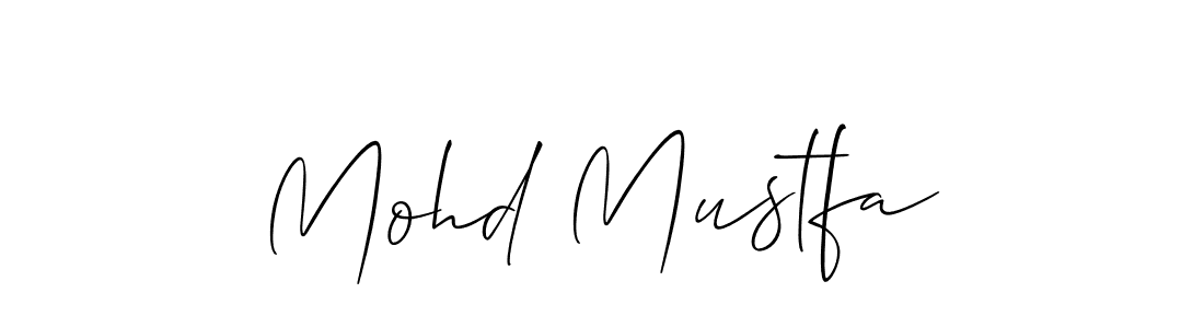 The best way (Allison_Script) to make a short signature is to pick only two or three words in your name. The name Mohd Mustfa include a total of six letters. For converting this name. Mohd Mustfa signature style 2 images and pictures png