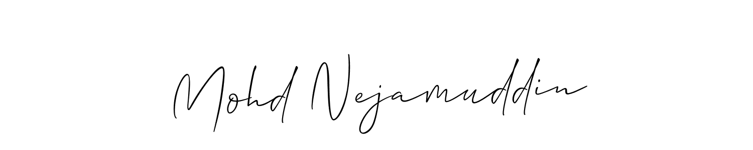 Make a beautiful signature design for name Mohd Nejamuddin. Use this online signature maker to create a handwritten signature for free. Mohd Nejamuddin signature style 2 images and pictures png