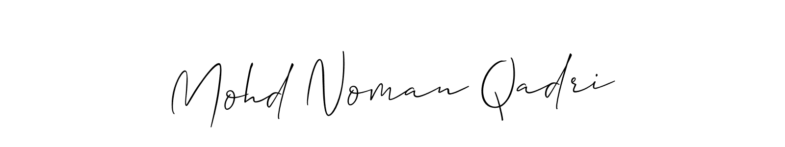 You should practise on your own different ways (Allison_Script) to write your name (Mohd Noman Qadri) in signature. don't let someone else do it for you. Mohd Noman Qadri signature style 2 images and pictures png