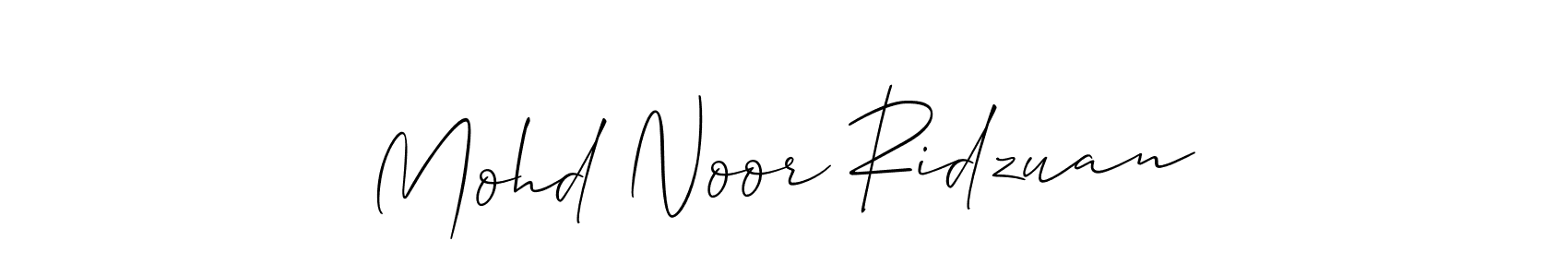 It looks lik you need a new signature style for name Mohd Noor Ridzuan. Design unique handwritten (Allison_Script) signature with our free signature maker in just a few clicks. Mohd Noor Ridzuan signature style 2 images and pictures png