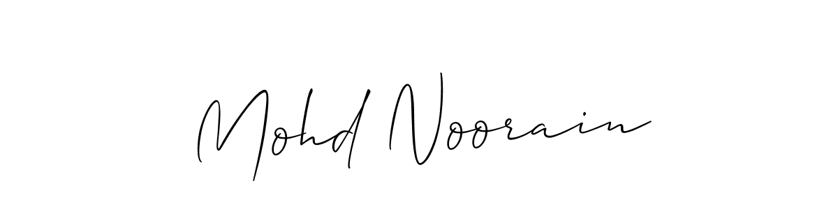 Make a beautiful signature design for name Mohd Noorain. Use this online signature maker to create a handwritten signature for free. Mohd Noorain signature style 2 images and pictures png