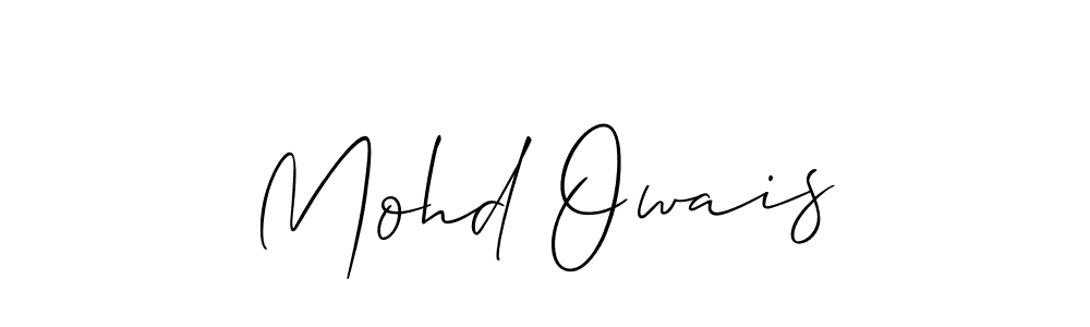 Also we have Mohd Owais name is the best signature style. Create professional handwritten signature collection using Allison_Script autograph style. Mohd Owais signature style 2 images and pictures png