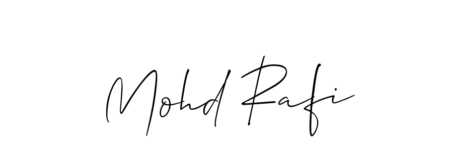 How to make Mohd Rafi signature? Allison_Script is a professional autograph style. Create handwritten signature for Mohd Rafi name. Mohd Rafi signature style 2 images and pictures png