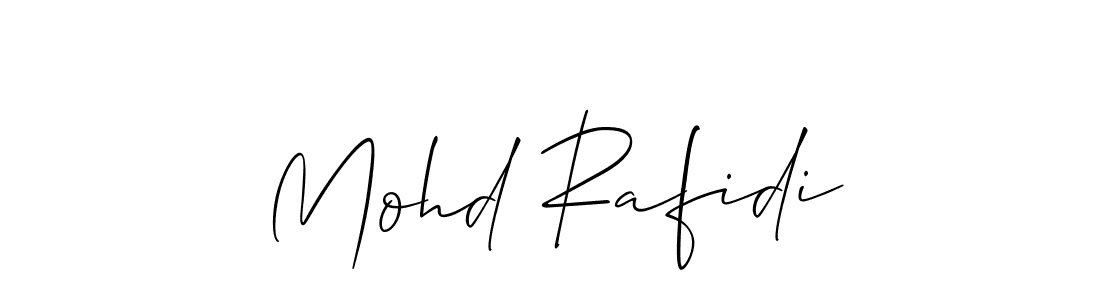 Make a short Mohd Rafidi signature style. Manage your documents anywhere anytime using Allison_Script. Create and add eSignatures, submit forms, share and send files easily. Mohd Rafidi signature style 2 images and pictures png