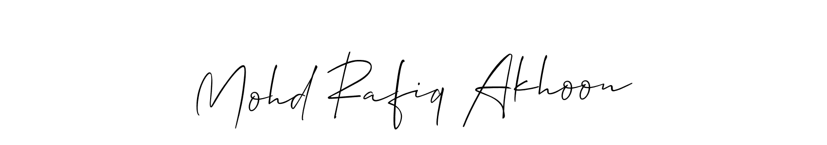 Make a beautiful signature design for name Mohd Rafiq Akhoon. Use this online signature maker to create a handwritten signature for free. Mohd Rafiq Akhoon signature style 2 images and pictures png