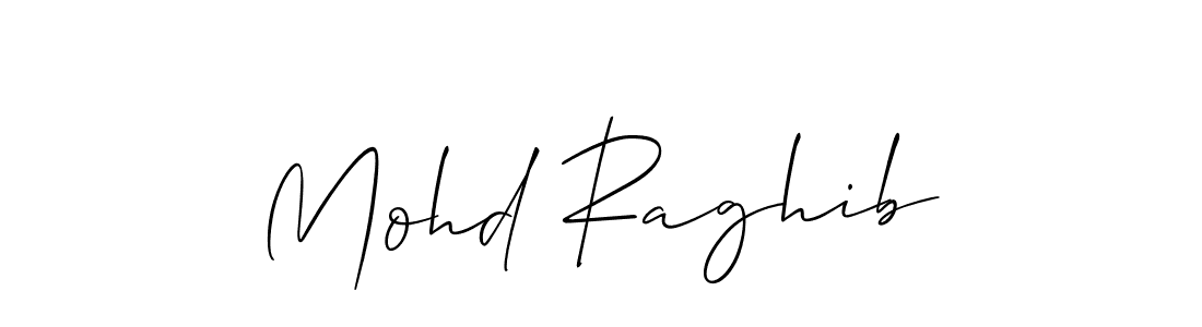 Make a beautiful signature design for name Mohd Raghib. With this signature (Allison_Script) style, you can create a handwritten signature for free. Mohd Raghib signature style 2 images and pictures png