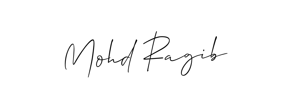 Use a signature maker to create a handwritten signature online. With this signature software, you can design (Allison_Script) your own signature for name Mohd Ragib. Mohd Ragib signature style 2 images and pictures png