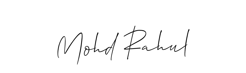 How to make Mohd Rahul signature? Allison_Script is a professional autograph style. Create handwritten signature for Mohd Rahul name. Mohd Rahul signature style 2 images and pictures png