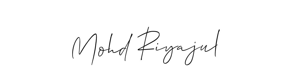 Similarly Allison_Script is the best handwritten signature design. Signature creator online .You can use it as an online autograph creator for name Mohd Riyajul. Mohd Riyajul signature style 2 images and pictures png