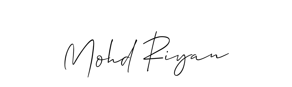 Also You can easily find your signature by using the search form. We will create Mohd Riyan name handwritten signature images for you free of cost using Allison_Script sign style. Mohd Riyan signature style 2 images and pictures png