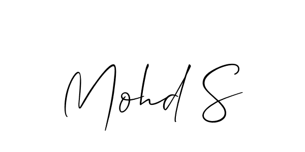 Similarly Allison_Script is the best handwritten signature design. Signature creator online .You can use it as an online autograph creator for name Mohd S. Mohd S signature style 2 images and pictures png