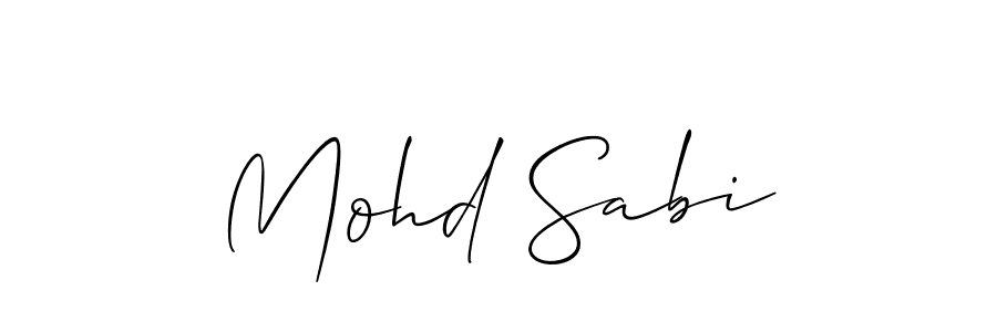 How to make Mohd Sabi signature? Allison_Script is a professional autograph style. Create handwritten signature for Mohd Sabi name. Mohd Sabi signature style 2 images and pictures png