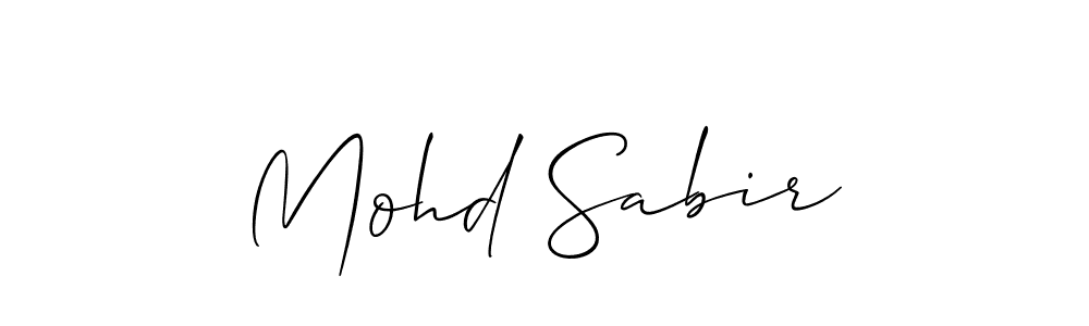 Mohd Sabir stylish signature style. Best Handwritten Sign (Allison_Script) for my name. Handwritten Signature Collection Ideas for my name Mohd Sabir. Mohd Sabir signature style 2 images and pictures png