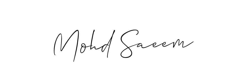 Best and Professional Signature Style for Mohd Saeem. Allison_Script Best Signature Style Collection. Mohd Saeem signature style 2 images and pictures png