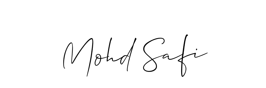 Also we have Mohd Safi name is the best signature style. Create professional handwritten signature collection using Allison_Script autograph style. Mohd Safi signature style 2 images and pictures png