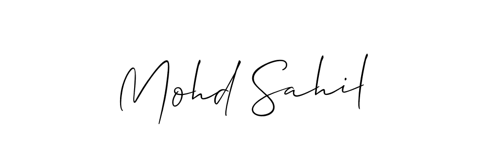 Best and Professional Signature Style for Mohd Sahil. Allison_Script Best Signature Style Collection. Mohd Sahil signature style 2 images and pictures png