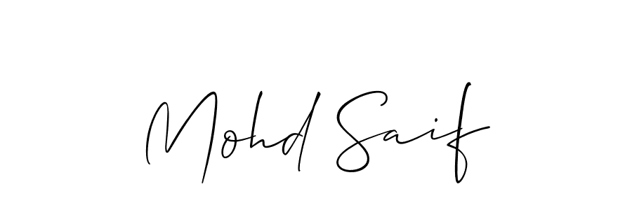 Once you've used our free online signature maker to create your best signature Allison_Script style, it's time to enjoy all of the benefits that Mohd Saif name signing documents. Mohd Saif signature style 2 images and pictures png