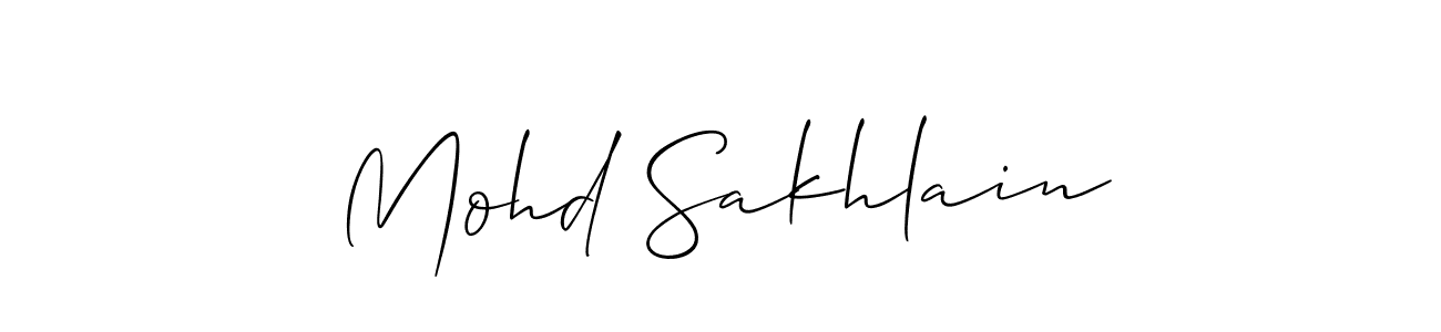 Similarly Allison_Script is the best handwritten signature design. Signature creator online .You can use it as an online autograph creator for name Mohd Sakhlain. Mohd Sakhlain signature style 2 images and pictures png