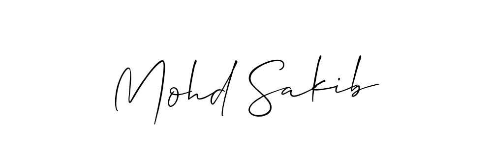 It looks lik you need a new signature style for name Mohd Sakib. Design unique handwritten (Allison_Script) signature with our free signature maker in just a few clicks. Mohd Sakib signature style 2 images and pictures png