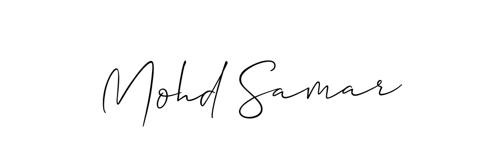 You should practise on your own different ways (Allison_Script) to write your name (Mohd Samar) in signature. don't let someone else do it for you. Mohd Samar signature style 2 images and pictures png