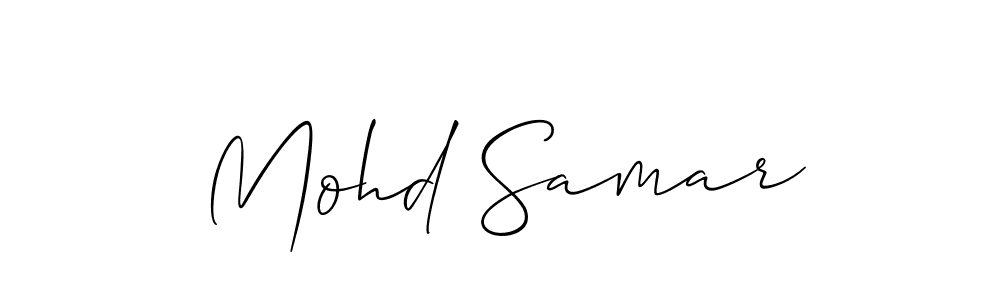 if you are searching for the best signature style for your name Mohd Samar. so please give up your signature search. here we have designed multiple signature styles  using Allison_Script. Mohd Samar signature style 2 images and pictures png