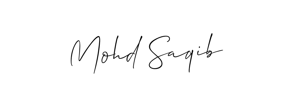 It looks lik you need a new signature style for name Mohd Saqib. Design unique handwritten (Allison_Script) signature with our free signature maker in just a few clicks. Mohd Saqib signature style 2 images and pictures png
