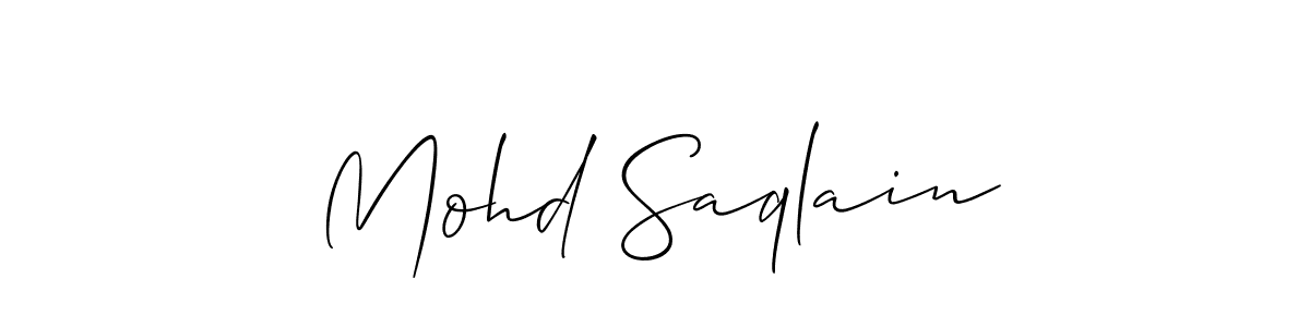 if you are searching for the best signature style for your name Mohd Saqlain. so please give up your signature search. here we have designed multiple signature styles  using Allison_Script. Mohd Saqlain signature style 2 images and pictures png