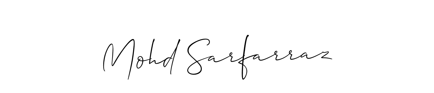 Allison_Script is a professional signature style that is perfect for those who want to add a touch of class to their signature. It is also a great choice for those who want to make their signature more unique. Get Mohd Sarfarraz name to fancy signature for free. Mohd Sarfarraz signature style 2 images and pictures png