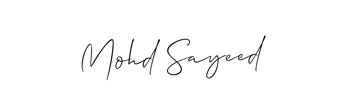 You should practise on your own different ways (Allison_Script) to write your name (Mohd Sayeed) in signature. don't let someone else do it for you. Mohd Sayeed signature style 2 images and pictures png